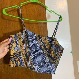 Print crop top